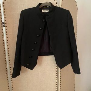 Saint Laurent cropped wool jacket size 38